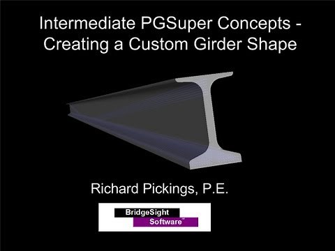 PGSuper Tutorial - Create a Beam Library Entry - Part 1, Flexure