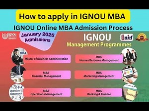 How to apply in IGNOU MBA Online | IGNOU Online MBA Admission Process | IGNOU MBA Admission