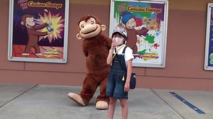 【USJ】プレイング・ウィズおさるのジョージでジョージの描き方を見るあい❤一緒に記念撮影もしましたwww