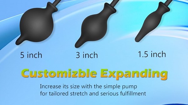 Watch Inflatable Butt Plug, Body-Safe Silicone Anal Balloon Pump on Amazon Live