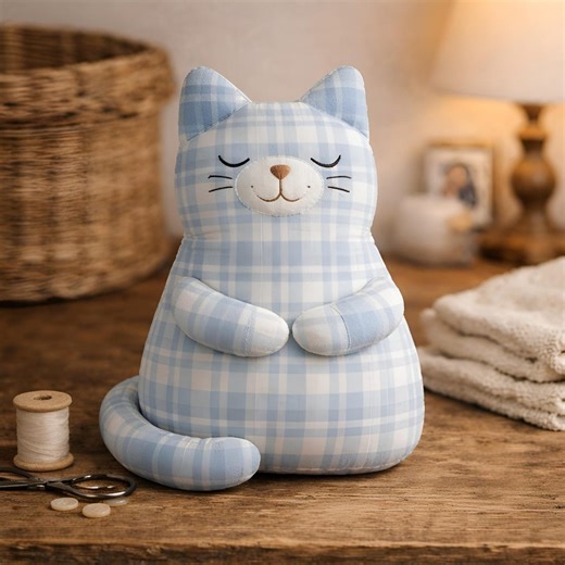 Kind Cat Sewing Pattern: Beginner Plush Toy, 10 & 20 Inch (PDF Pattern) - Etsy
