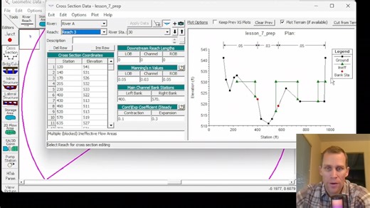 HEC RAS Lesson 7 - Geometric Data - Junctions and Multiple Bridge & Culvert Open