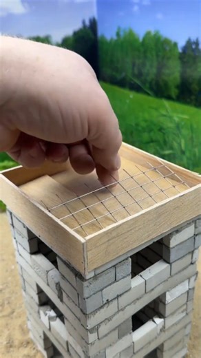 house maker on Instagram: "Incredible tall-tiny-house made with mini bricks 🧱 #miniature #diy #dreamhouse #minihouse #mrzofy #vfuho #house"