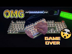 EWEADN V20 Typewriter Style Mechanical Gaming Keyboard