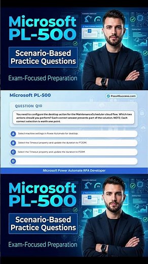Microsoft PL-500 Practice Questions | Power Automate RPA Developer Exam Questions & Answers