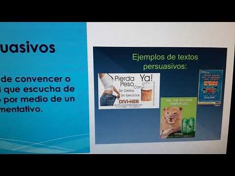 Textos informativos, persuasivos y expresivos.