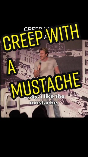 Stand up comedy Monty Franklin trying to defend his creepy mustache #comedy #standup #standupcomedy #comedian #joke #jokess #mustache