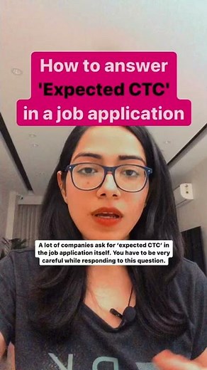 How to answer ‘expected CTC’ in a job application #shorts #interview #salary #jobseekers #jobsearch
