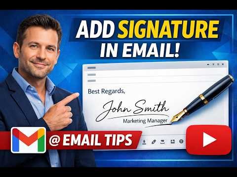 Make Your Email Look Professional Add Signature Easily