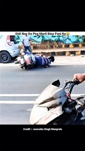 Drunk Women On Road😂 #trending #viral #motovlog #bikelover #vlog #shorts #rider #funny #comedy