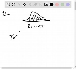 SOLVED:Sketch the areas under the standard normal curve over the indicated intervals and find the specified areas. To the right of z=-1.22