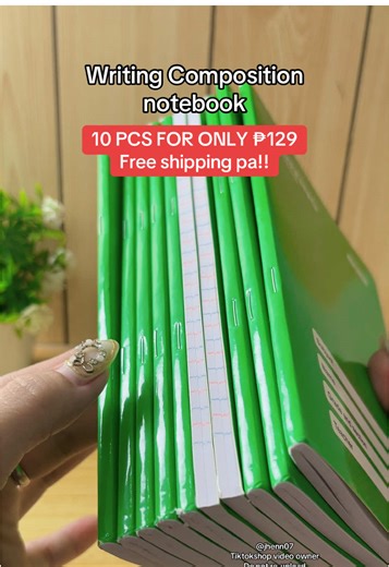 Affordable 10-Piece Writing Composition Notebook Set