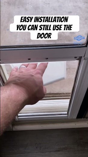 Sliding glass door doggy door by Petsafe