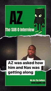 AZ was asked how him and Nas was getting along #AZ #NAS | IRap 365