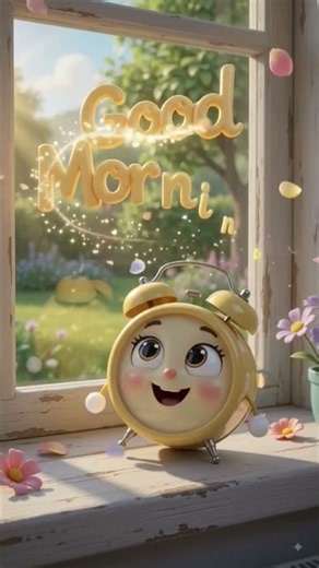 Good Morning! 🌞 This Cute Alarm Clock is Still Sleeping! 😴⏰