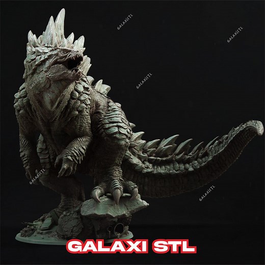 Godzilla STL File: High Detail Kaiju 3D Print Model (digital Download) - Etsy