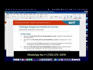 Tallridge Regional Medical Center Excel Modules 1-4: SAM Capstone Project 1a Excel capstone