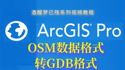 【ArcGIS Pro】OSM数据格式转GDB格式