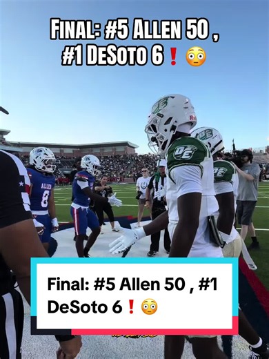 Allen vs DeSoto final score: Allen 50 DeSoto 6 highlights