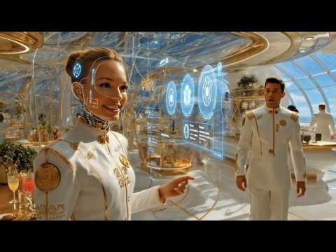 The Golden Smart Metropolis 2050 | Futuristic Eco City (4K)