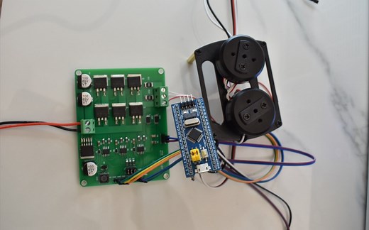 STM32C8T6 AS5600 大功率FOC驱动板实现闭环力矩控制 程序调试及下载