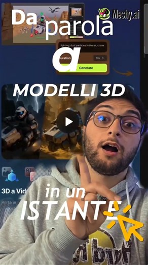 Da TESTO a MODELLO 3D: Meshy è pazzesco! 🐉✨#meshyai #sculptinglevelai #meshyai @MeshyAI ​