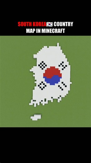 Membuat Peta Wilayah Korea Selatan di Minecraft 🇰🇷