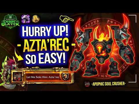 HOW to DEFEAT AZTA'REC in 3 Minutes BEFORE It's Too LATE! LET ME SOLO HIM | Ret PALADIN GUIDE