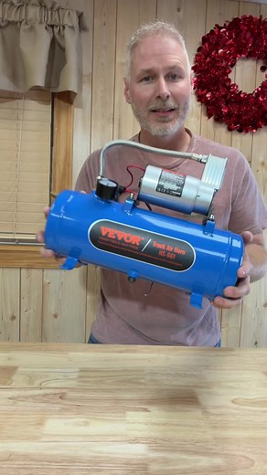 VEVOR 12V Air Compressor with 1.6 Gallon Tank Powerful 120 PSI Onboard System for Train Horns Tires and Inflatables #HolidayHaul #TikTokShopCreatorPicks #VEVOR #AirCompressor #TruckAccessories @VEVOR Store