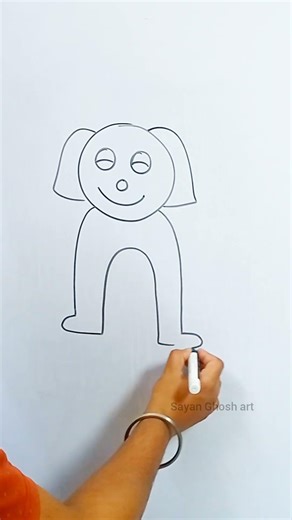 Dog Drawing 🐶 | Easy Step by Step Dog Drawing for Beginners #shorts #shortsfeed #art