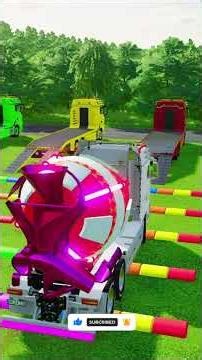 TRANSPORTING ALL POLICE CARS and AMBULANCE EMERGENCY VEHICLES WITH MERCEDES POLICE TRUCKS! #71