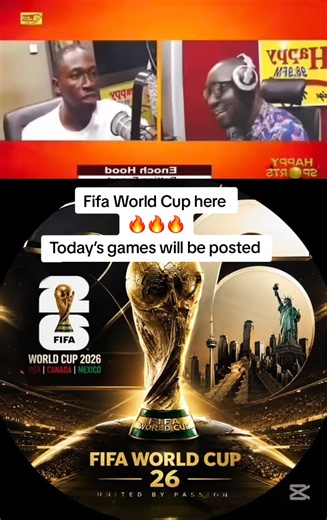 FIFA World Cup schedule and today's games