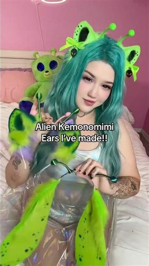 Here’s some of my new #alien #kemonomimi ears I’ve made recently!! These are available on Etsy!