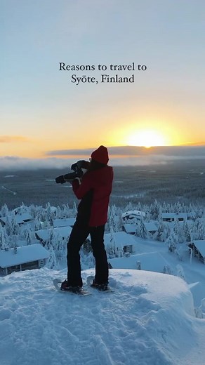 What's your favourite reason for traveling? There's plenty for visiting Syöte, the southernmost fell in Finland! #visitfinland #travelinspo #landscape