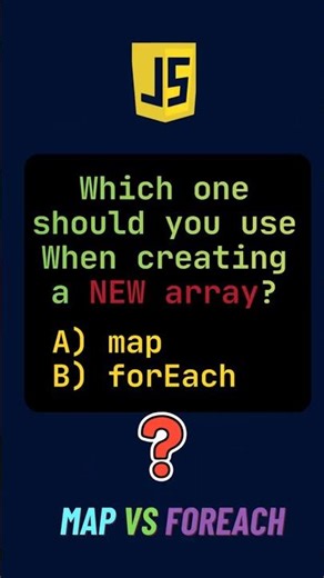 JavaScript map vs forEach Explained in 1 Minute ⚡#codeflex #jsinterview #quiz