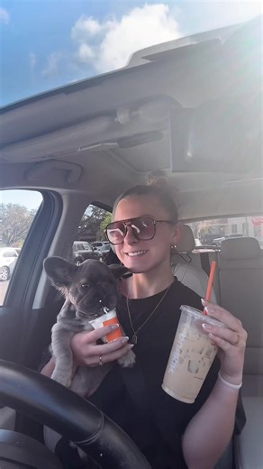 Gracie's First Pup Cup Experience