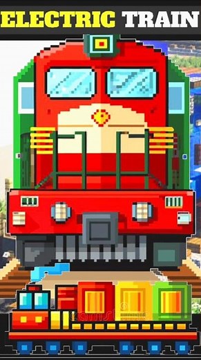 High Speed Electric Train in Minecraft Survival 😱