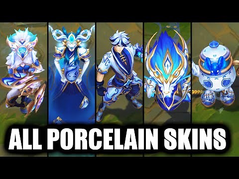 All New and Old Porcelain Skins Spotlight (League of Legends)