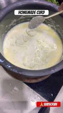 How to make homemade creamy n thick curd at home 👌😋 with only 3 ingredients #shorts #curd