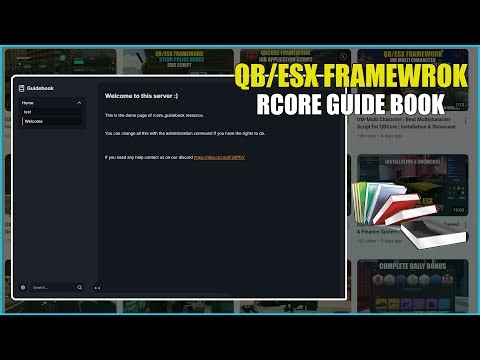 [QB/ESX] Guidebook Script | In game guide system | Installation & Showcase