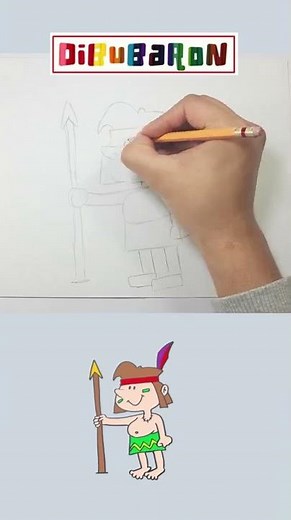 How to draw an indigenous step by step | Easy drawing | Quick draw