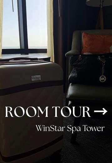 Come see where we stayed for our night at WinStar 👀✨ The room, the view, the getaway… definitely made the whole experience. 🤍 #winstarworldcasino #oklahoma #travel #roomtour #fyp @WinStar World Casino