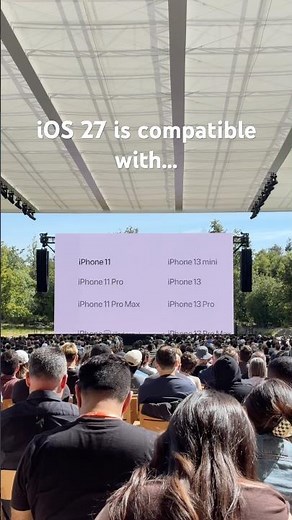 What iPhone models is iOS 27 compatible with?