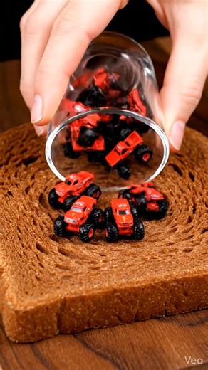 Red Car + Bread = ??? 🤔 Satisfying Video#shorts #shotsfeed