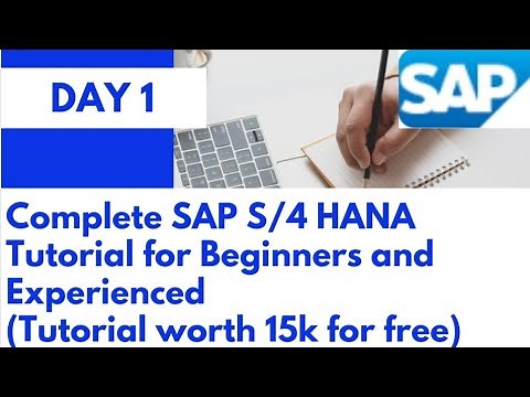 SAP S/4 HANA Complete tutorial for beginners and Experienced|Day 1|SAP S/4 HANA Day 1 Tutorial