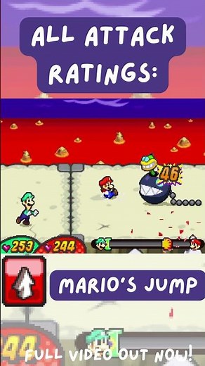 Mario & Luigi: Bowser's Inside Story | Attack Performances: Mario's Jump