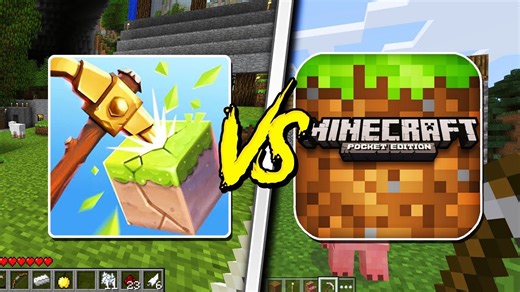 Minecraft Pocket Edition vs Multicraft Story! - (Pocket Edition, Multicraft Story)