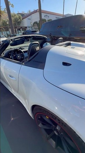 Rare White Porsche 911 Speedster Manual Supercar No Graphics #cars #supercar #porsche #luxurycar #f1