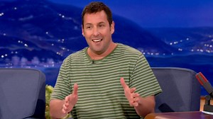 When Shaq hit the showers after a pick-up game, Adam Sandler made it his mission to sneak a peek... #CONAN | Team Coco