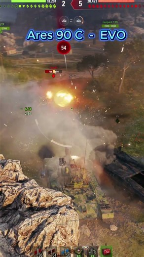 Ares 90 C vs Tesak #short